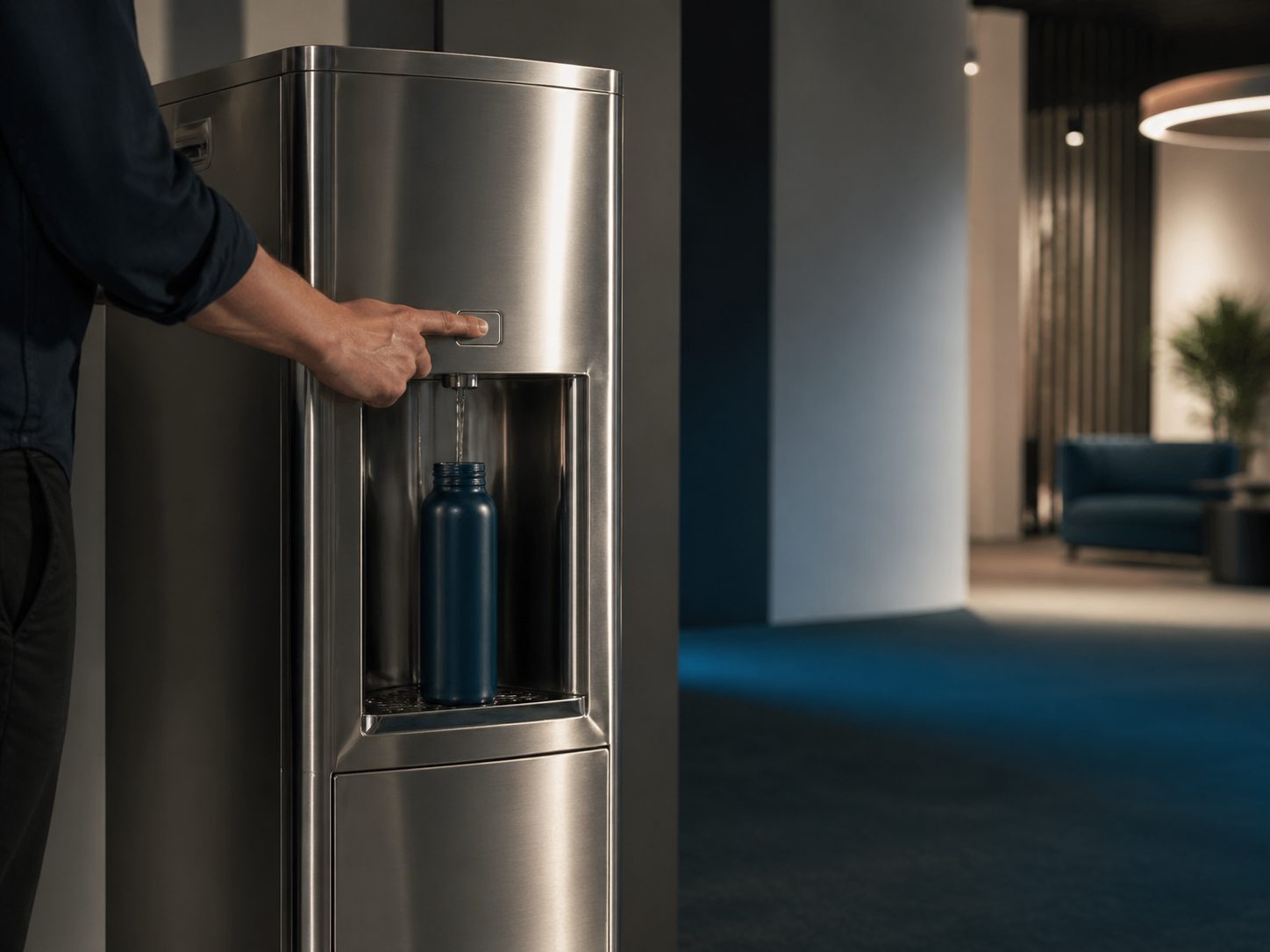 Water Cooler in commercial or residential hydration context, WaterStation